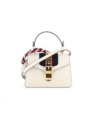 Gucci Sylvie Leather White Mini Bag