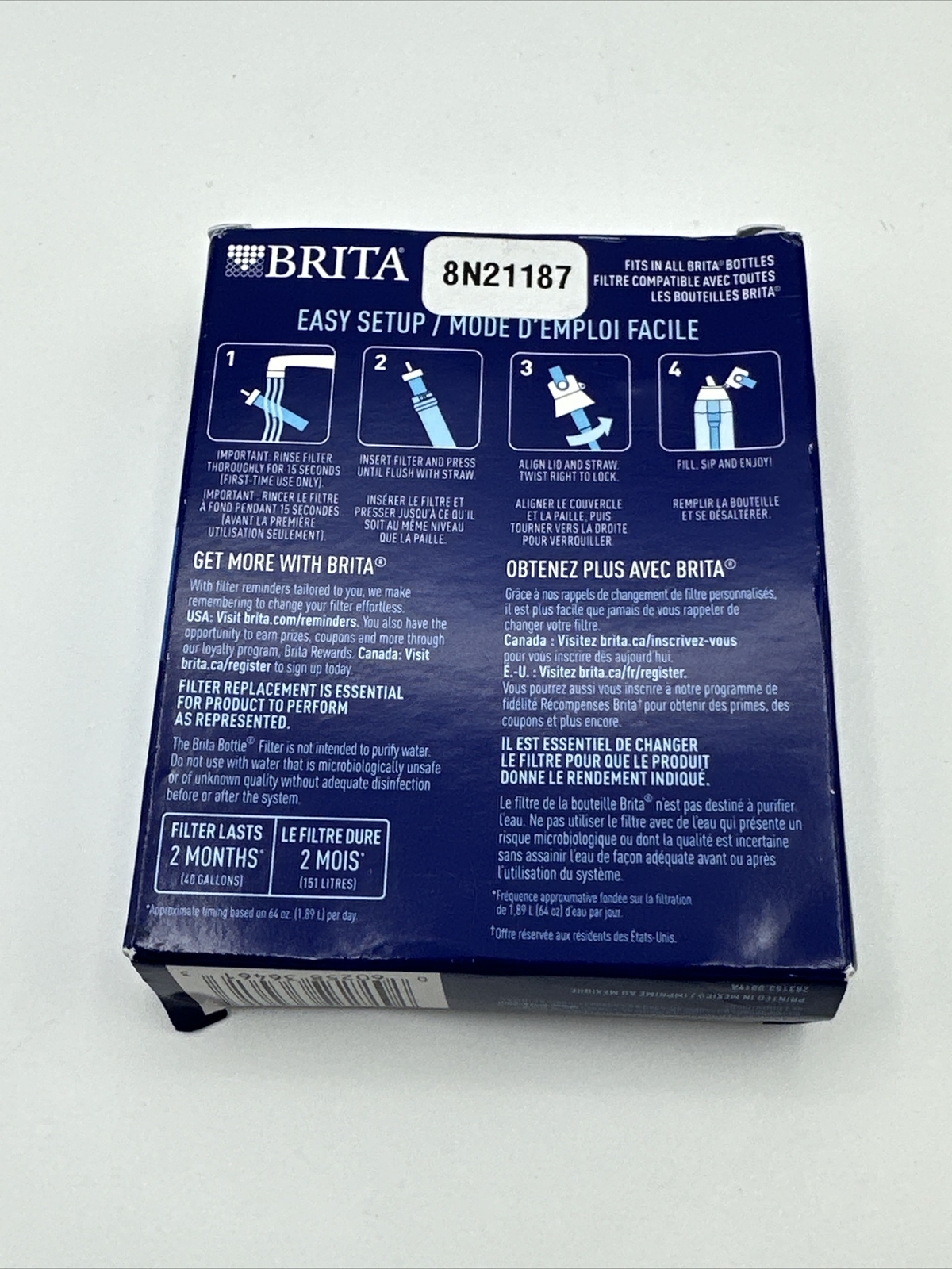Brita Water Bottle Replacement Filters 3-Pack 6 Month Supply
