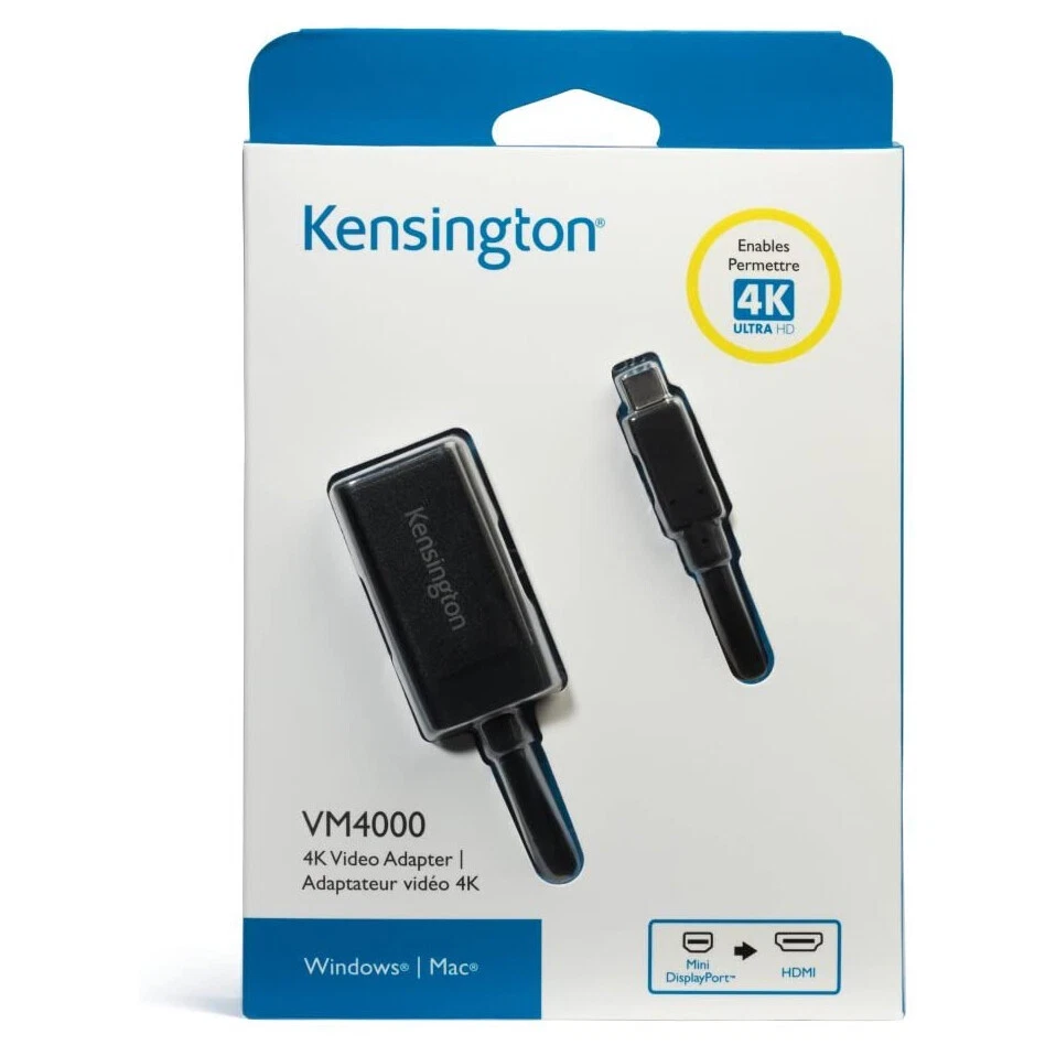 Cable Adaptador Kensington de Vídeo Mini Display Port a HDMI 4K VM4000. - Imagen 4 de 4