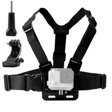 Adjustable Chest Harness Mount with J Hook for GoPro & Action Cameras