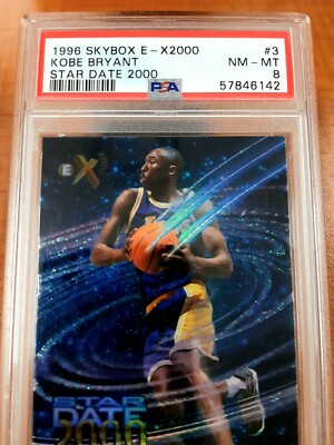 その他 1996 Skybox E-X2000 Star Date 2000 #3 RC 1996/97 Skybox E-X2000 Star Date 2000 #3 Kobe Bryant PSA NM