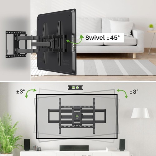 USX MOUNT Full Motion TV Wall Mount Most 47-84 inch Flat Screen/LED/4K TV XML008 - Picture 2 of 3