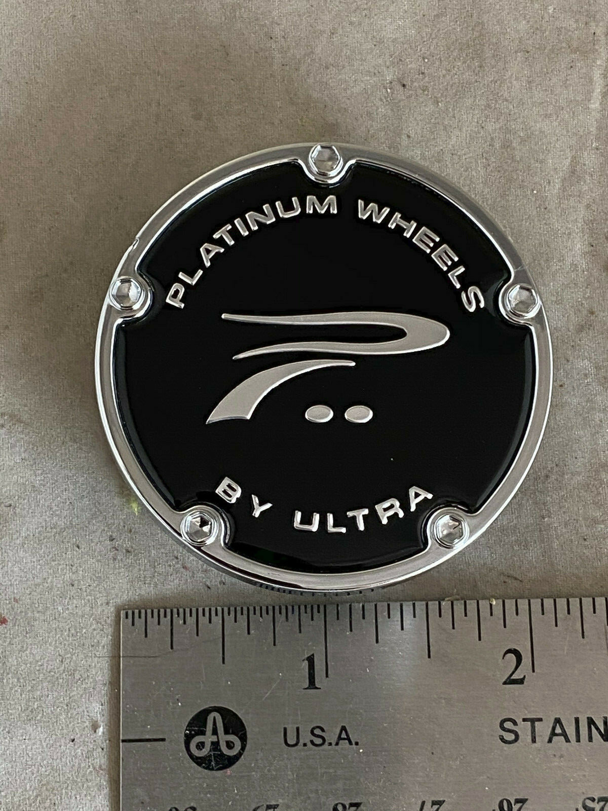 Platinum Custom Wheels Chrome Wheel Rim Hub Cover Center Cap A89-9003B 89-9003B-image