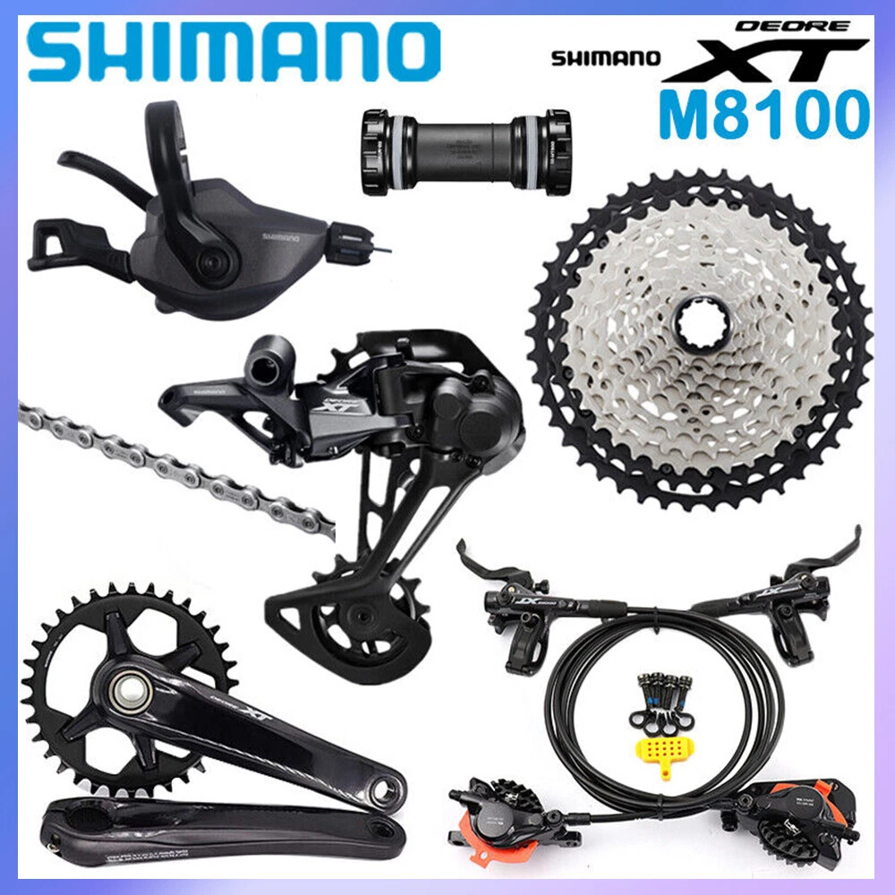 Shimano Deore XT M8100 Hydraulic Brake Group MTB Bike Groupset 12
