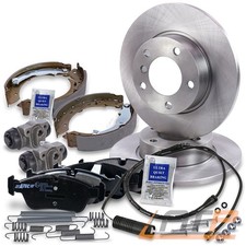 BREMSE BREMSEN SATZ SET KIT VORN+BREMSBACKENSATZ HINTEN FÜR BMW 3-ER E36 316 318