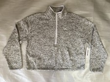 DKNY Sport Women's Crewneck Sweater S Heathered Gray Ribbed Knit Pullover Cozy