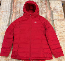 L.L.Bean Mens Puffer Jacket Red Down Full Zip...