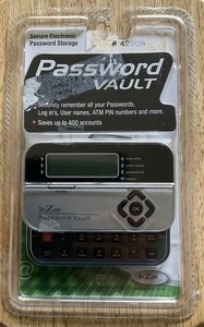 Password Vault By RecZone  Secure Electronic Storage For Passwords & PINs #580