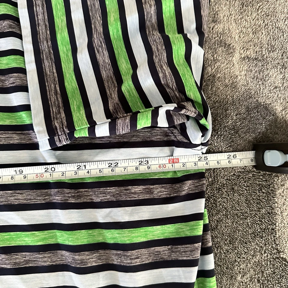 Camisa Polo Manga Corta PJ, Azul, Verde, Gris Y Azul Marino Rayas Talla 2XL Foto 3 de 4