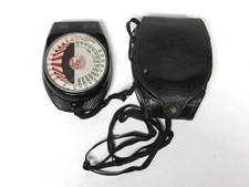 Vintage DeJur Model 50 Photo Light Meter in Genuine Cowhide Case
