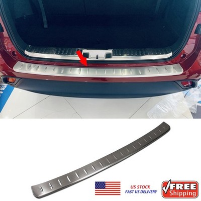 Fit For 2020-2025 Toyota Highlander Rear Outside Bumper Sill Plate Trim Silver