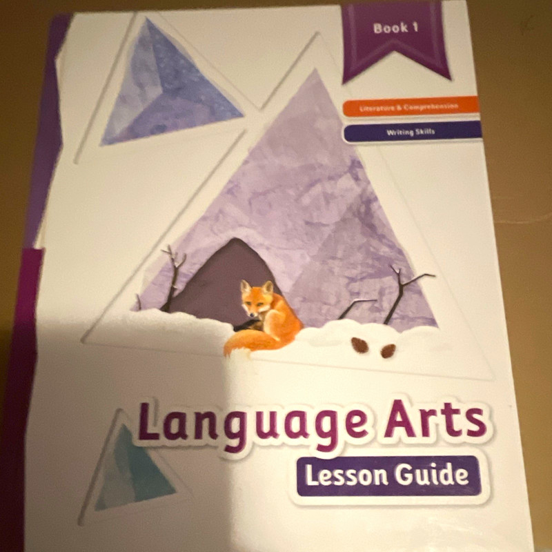 K12 Language Arts Lesson Guide Book 1 - Literature & Comprehension HARD COVER!