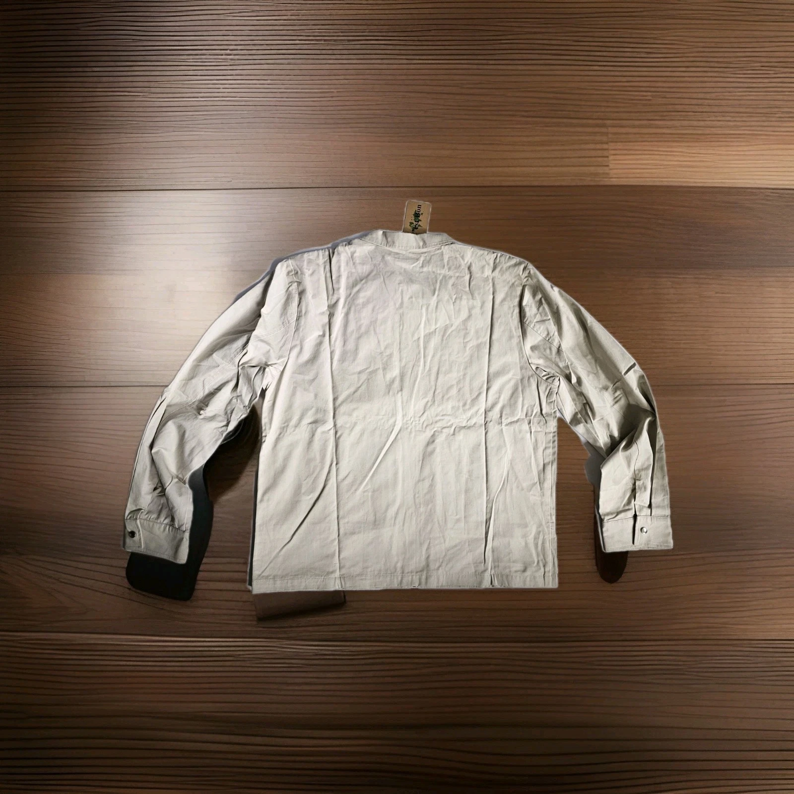 C'est Bon Work Jacket Off White Zip Up Men's SZ XL Urban Mod Work Chore Nwt  image 3