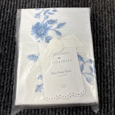 Pottery Barn Teen LoveShackFancy Blue Rose Sham 20x26 NEW Blue