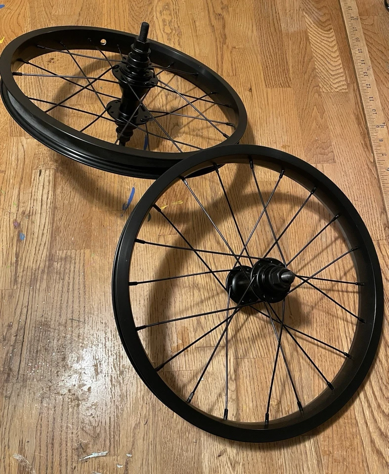 BMX Bile Rims Front and Back 16x20 Color Black Set - Image 2 of 4