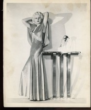 JEAN HARLOW Original 1930s MGM 8 x 10 Glamour Press Photo ART DECO vv