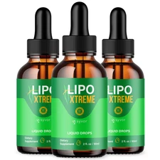 (3 Pack) Lipo Xtreme Drops Advanced Formula Health & Fitness Supplement 90 Servs