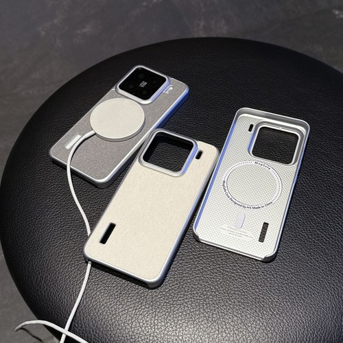 For Xiaomi 15 Pro, Luxury Hybrid Armor Leather Cloth Pattern Phone Case Cover - 第 2/18 張圖片