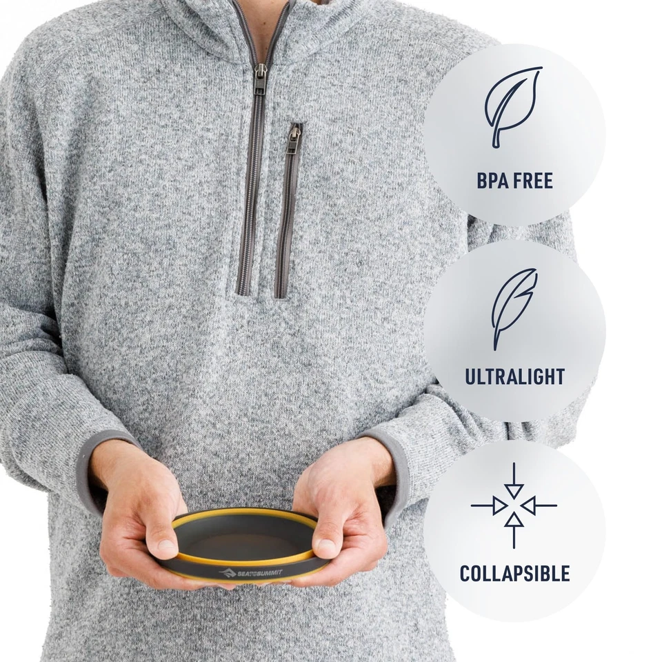 Cuenco de camping plegable ligero blanco hueso 30 OZ perfecto para mochileros Foto 4 de 4