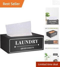 Elegant Farmhouse Dryer Sheet Holder - Space-Saving  Stylish Laundry Storage
