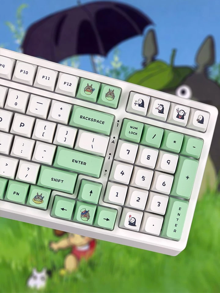 Cute Totoro Japanese Anime XDA Profile Dyesubs PBT Keycap Set - Image 3 of 4