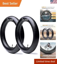 2-Pack Heavy Duty 3.00-14 Dirt Bike Inner Tubes - Puncture Resistant Design