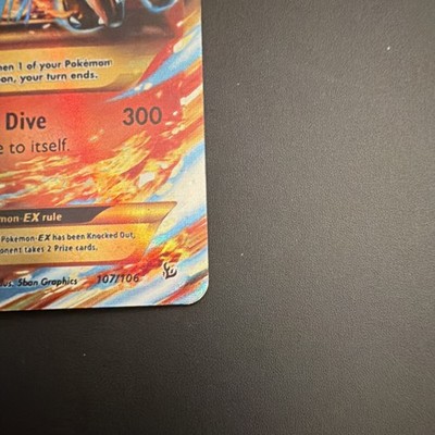 Mega M Charizard EX 107/106 Secret Rare Flashfire 2014 Pokémon