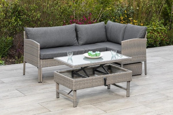 Mx GartenmöBel Viletta Balkonset Lounge BalkonmöBel RattanmöBel Sitzecke Tisch-image