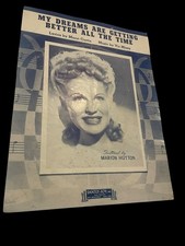 My Dreams Are Getting Better All the Time Sheet Music Marion Hutton
