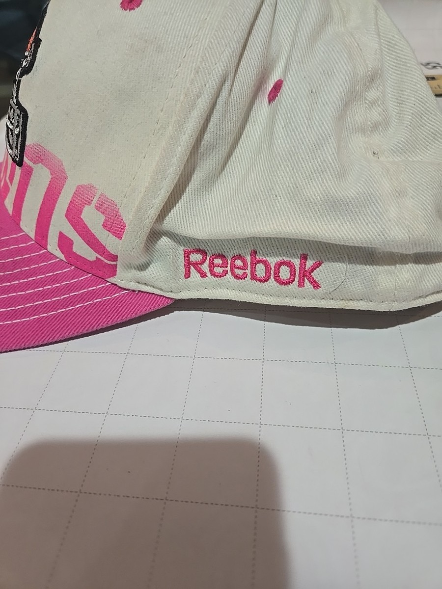 Cleveland Brown Cap Pink Embroidered Reebok Used S/M Outfield Equipment Flex fit View 6