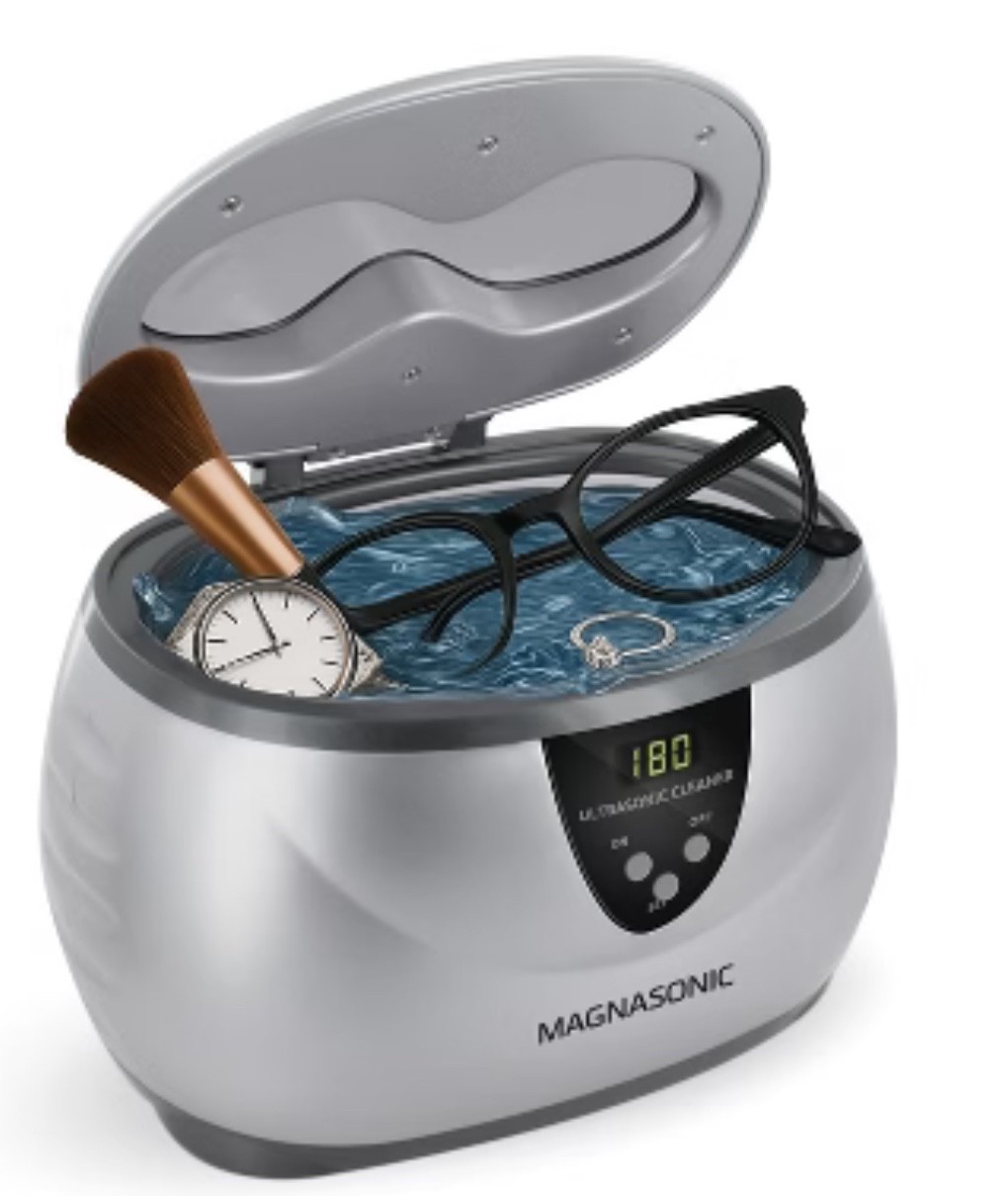 Magnasonic MGUC500 Ultrasonic Jewelry and Eyeglass Cleaner w/ Digital Timer