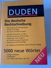  DUDEN, DIE DEUTSCHE RECHTSCHREIBUNG 5000 neue Wörter - 22. völlig neue Auflage