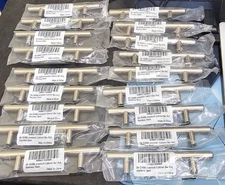Bar Pull Cabinet Handle Brushed Nickel Solid Stainless Steel 18 PACK