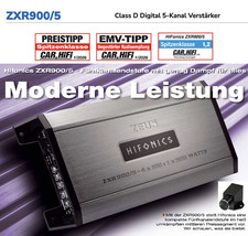 Hifonics ZXR900/5 Digital 5-Channel Amplifier 900 Watts RMS with Bass...