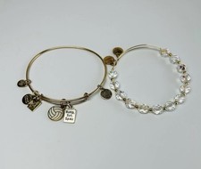 Alex and Ani Bracelet Lot Gold Tone Volleybal...