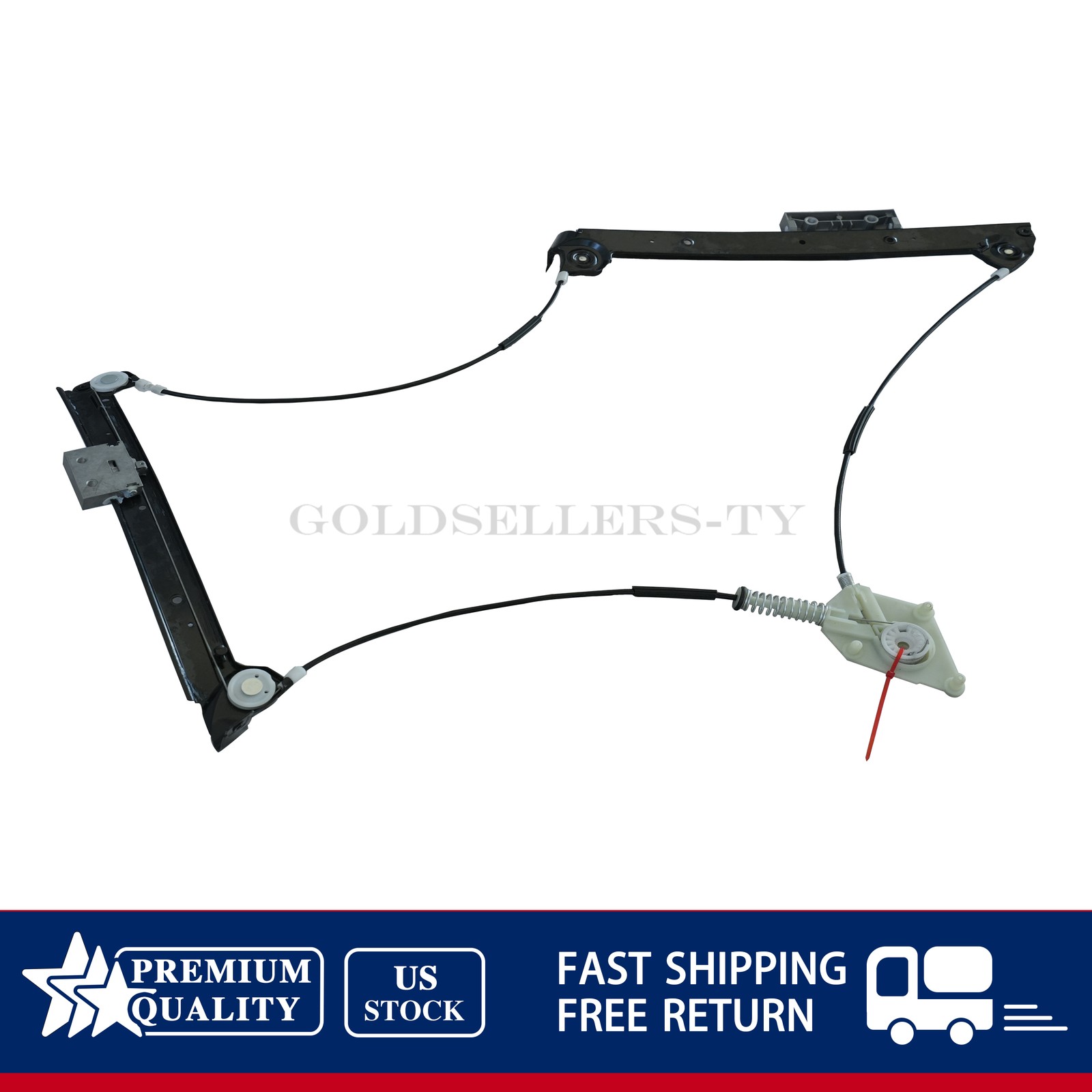 For 04-18 Bentley Continental GT Coupe Front Left Window Regulator 3W0837401J US