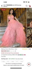 Blush Pink Long Fluffy Dress