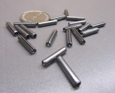420 Stainless Steel, Slotted Roll Spring Pin, 1/8'' Dia x 5/8'' Length, 200 pcs