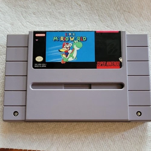 Nintendo Super Mario World Platformer SNES Cartridge NTSC-U/C