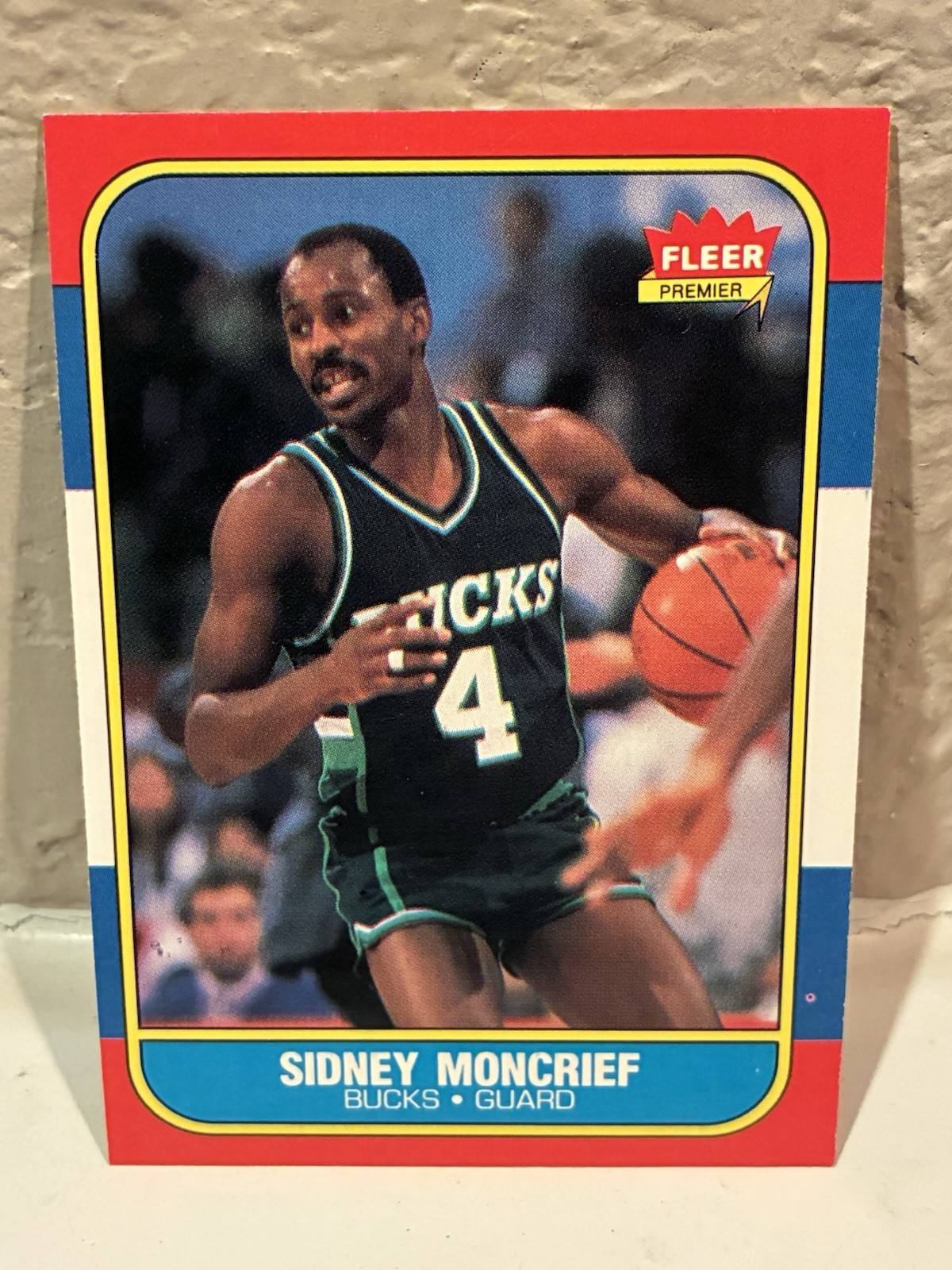1986-87 Fleer Basketball #75 Sidney Moncrief Milwaukee Bucks NRMT