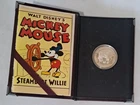 1994 Steamboat Willie Mickey Mouse .999 Silver Proof Liberty Mint 1oz Round 65th