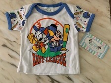 Vintage Disney Baseball Mickey and Donald Duck baby top Tagged 0-6 month
