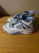 Nike Air Jordan 4 Retro Forget Me Not White Aluminum Blue Youth Sz 3Y IB8962-100