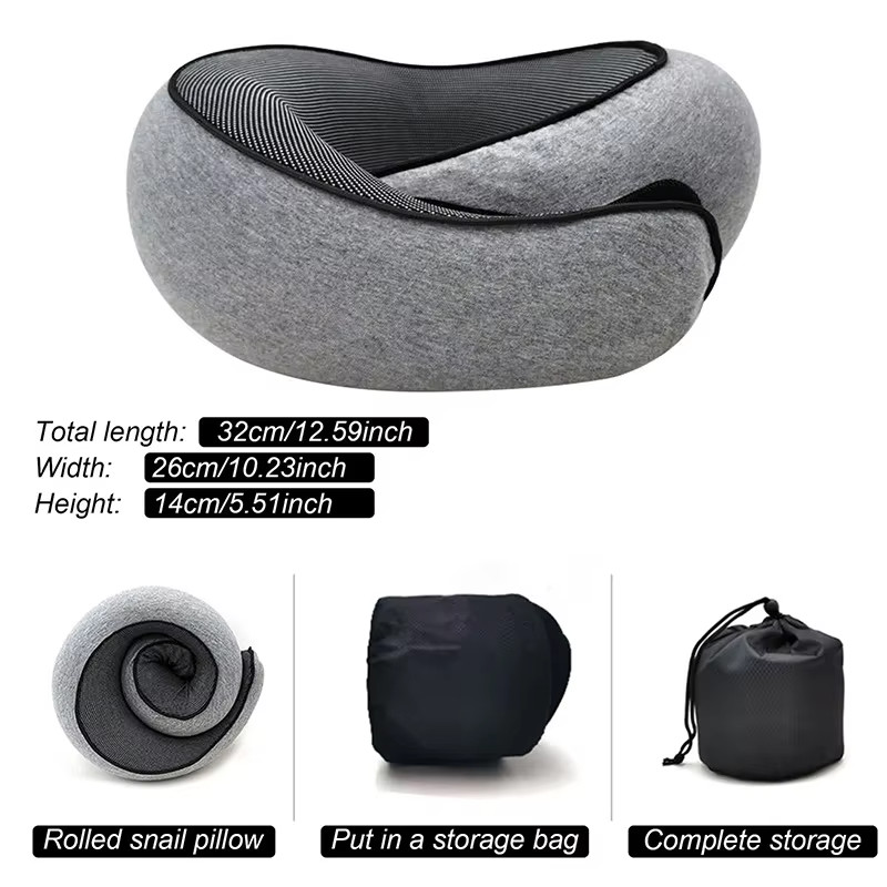 Memory Foam U-Shaped Travel Pillow Neck Support Head Rest Car Plane Soft Cushion