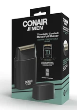 CONAIR MEN Titanium Coated Hypoallergenic Metal Foil Electric Shaver NEW IN BOX