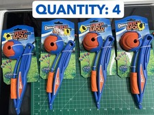 4-PACK Chuckit Fetch  Fold Launcher Compact Ball Dog Throwing Retrieving Toy
