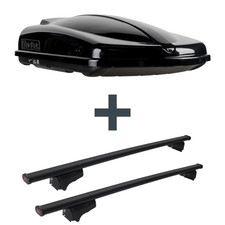 Dachbox Topbox TopBox 420 Duo + Dachträger G3 für VW Golf III Variant 1H5 TOP