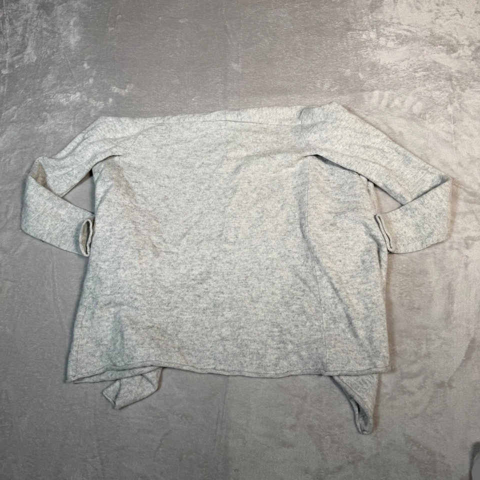 Club Monaco Cashmere Sweater Womens Medium Gray Open Front Cardigan Luxury - Image 3 of 4