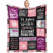 Assistant Principal Gifts For Women Appreciation Throw Blanket 60x50 Inch