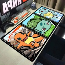 Pok mon Kanto Starters Mouse Pad Gaming Desk Mat Bulbasaur Charmander Squirtle